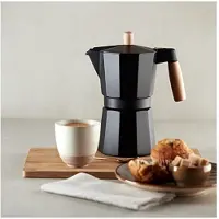 Bigbuy Italian Cafeteria 6 Cups Wood Aluminum