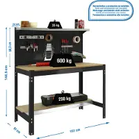 Simonwork (bancos De Trabajo) Bt3 Arbetsbänk 1445x1510x610 Mm