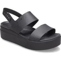 Crocs Platta sandaler BROOKLYN LOW WEDGE W kvinnor - Svart - 39 / 40