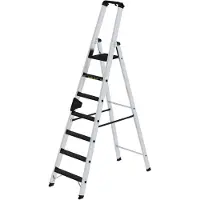 MUNK Günzburger Steigtechnik 42707 Aluminium Klappstege med trappsteg Arbetshöjd (max.): 3.75 m