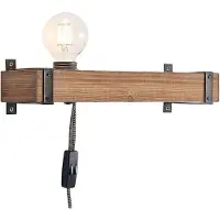 LINDBY Vägglampa , Sverina, Trä, Vardagsrum, Trä, Lantlig / rustik
