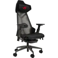 Asus ROG Destrier Ergo - Spelstol - armstöd - T-formad - lutning - svängtapp - aluminiumlegering - svart