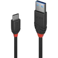 Lindy USB-kabel USB 3.2 Gen1 USB-C-kontakt, USB-A kontakt 0.15 m Svart 36914