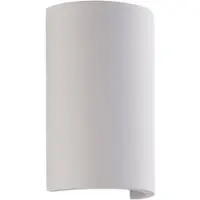 LINDBY LED vägglampa Jenke , Vitt / opal, Vardagsrum / matsal, Gips / lera, Modern, LED-vägglampa, vägglampa inomhus