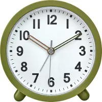TFA-Dostmann 60.1043.04 Kvarts Väckarklocka Oliv, Grön Larmtider 1 Smygande urverk (tystgående)