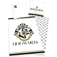 Herding Harry Potter Hogwarts sängkläder med guldtryck 100% bomull