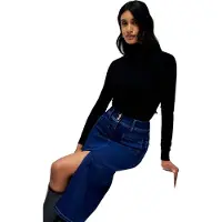 Salsa Jeans Secret Front Pockets Push In Kjol