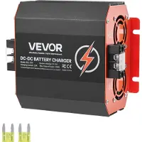 Vevor 12V 20A DC till DC batteriladdare, 250W, inbyggd batteriladdare för bly-syra, litium-, AGM-, GEL- och överbelastade batterier, smart flerstegsladdning, för husbilar, kommersiella fordon, båtar,