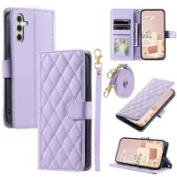 Mtp Products Samsung Galaxy S26+ Lyxigt Quiltat Plånboksfodral - Lila