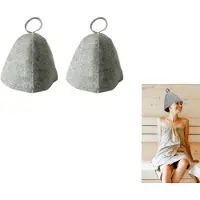 INF Bastuhatt av Filtmaterial 2-pack Grey
