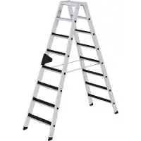 MUNK Günzburger Steigtechnik Günzburger Steigtechnik 41608 Aluminium Klappstege med trappsteg Arbetshöjd (max.): 3.5 m 13.6 kg