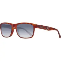 GUESS Rectangle Mens Honey Tortoise Blue Solglasögon
