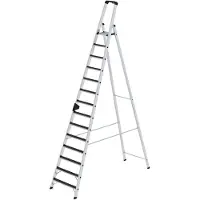 MUNK Günzburger Steigtechnik 41634 Aluminium Klappstege med trappsteg Arbetshöjd (max.): 5.5 m