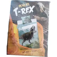 MCU T-Rex dinosaur påslakanset 140x200 cm modell 2 100% bomull