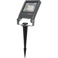 Osram 4099854585852 ENDURA Garden Flood Spike 20W 3000K LED-trädgårdsstrålkastare Lysdiod-modul LED fast installerad 20 W Mörkgrå