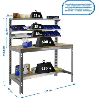 Simonwork (bancos De Trabajo) Bt1 Arbetsbänk 1445x1210x610 Mm