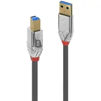 Lindy USB-kabel USB 3.2 Gen1 USB-A kontakt, USB-B kontakt 0.50 m Grå 36660