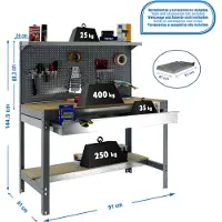 Simonwork (bancos De Trabajo) Bt3 Box Metallhylla 1445x910x610 Mm