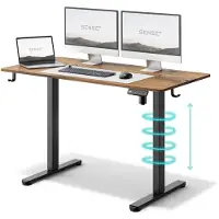 Sense7 Skrivbord Nojo elektriskt 120x60 cm svart ram med ek