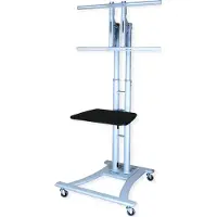 Value LCD/TV roll stand, silver gray, up to 50 kg (27 to 60)