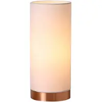 LINDBY Bordslampa , Ronja, dimbara, Vit, Sovrum, Tyg / textil, Modern