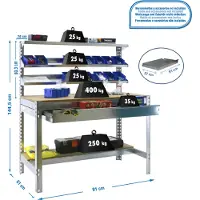 Simonwork (bancos De Trabajo) Bt1 Box Arbetsbänk 1445x910x610 Mm