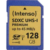 Intenso Premium SDXC-Kort 128 GB Class 10, UHS-I