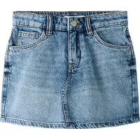 Name it Kjol - Noos - NkfEmma - Medium+ Blue Denim - - 1 år (80) - Kjol