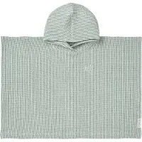 Liewood Badponcho - Paco - Pepparmynta/Creme De La Creme - - 7-8 år (122-128) - Babyhandduk