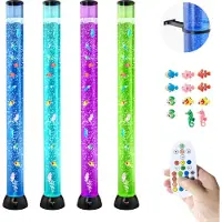Vevor Bubbelrörslampa 16 färger 120 cm sensorisk akvarielampa för lindring och lugn