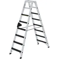 MUNK Günzburger Steigtechnik 43808 Aluminium Klappstege med trappsteg Arbetshöjd (max.): 3.5 m 14.9 kg