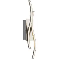 LINDBY LED vägglampa Safia , Aluminium / grå / zink, Vardagsrum / matsal, Aluminium / grå / zink, Modern, LED-vägglampa, vägglampa inomhus