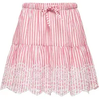Kids Only Kjol - Broderi - KogBondi - Barbados Cherry/Cloud - - 12 år (152) - Kjol
