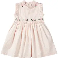 Copenhagen Colors Klänning - Dusty Rose/Cream - - 1½ år (86) - Klänning