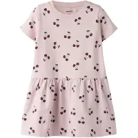 Name it Klänning - NmfFiora - Violet Ice/Körsbär - - 4 år (104) - Klänning