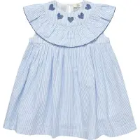 Copenhagen Colors Klänning - Sky Blue/Cream - - 2 år (92) - Klänning