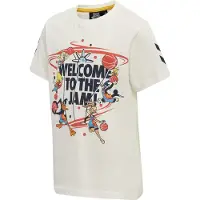 Hummel T-shirt -shirt - hmlSpace Jam Tres - Gråmelerad m. Tryck - - 6 år (116) - T-shirt