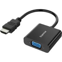 Hama HDMI-adapterkontakt - VGA + Teleuttag Full HD 1080p