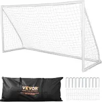 Vevor Bärbart fotbollsmål, 3,6x1,8 m fotbollsnät, fotbollsnät för vuxna och barn, stort träningsnät, fotbollsmål för ungdomar, fotbollsmål för utomhusbruk i alla väder med bärväska, 1-pack