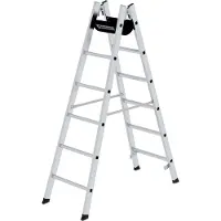 MUNK Günzburger Steigtechnik 33012 Aluminium Klappstege med trappsteg Arbetshöjd (max.): 3.1 m 9 kg