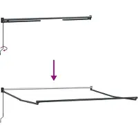 vidaXL Markis Röd 300 x 250 x 165 cm Polyester