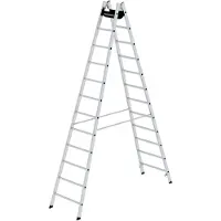 MUNK Günzburger Steigtechnik 33024 Aluminium Klappstege med trappsteg Arbetshöjd (max.): 4.8 m 17.2 kg