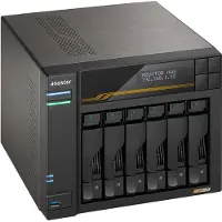 Asustor LOCKERSTOR 6 Gen3 AS6806T 6-bay File Server, AMD Ryzen V3C14 Four Core 2.3GHz, 16G ECC DDR5, 4x M.2 PCIe (NVMe), 2x 10 GbE, 2x 5 GbE,
