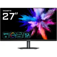 Gigabyte GO27Q24 27\" QD-OLED Gamingmonitor QHD 2560x1440 240Hz 0,03ms Svart (GO27Q24)