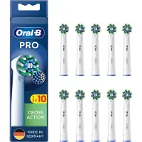 Oral-B Cross Action Tandborsthuvud 10 st Vit