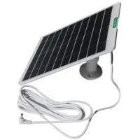 Mtp Products 5.3W/5V solcellsladdare för utomhuskameror och dörrklockor - vit