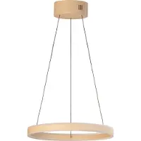 FISCHER&HONSEL GMBH Pendellampa Silvio, dimbar, Creme / bärnsten, Vardagsrum / matsal, Metall, Modern