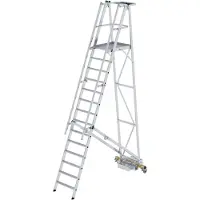 MUNK Günzburger Steigtechnik 52714 Aluminium Plattformledare Montering med verktyg Arbetshöjd (max.): 5.25 m