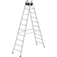 MUNK Günzburger Steigtechnik 33020 Aluminium Klappstege med trappsteg Arbetshöjd (max.): 4.2 m 14 kg