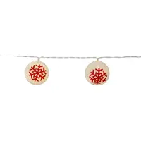 Star Trading Ljusslinga Glitter | 130cm | 10 lampor | silver []